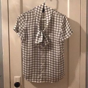 Brooks Brothers short sleeved shirt with bow